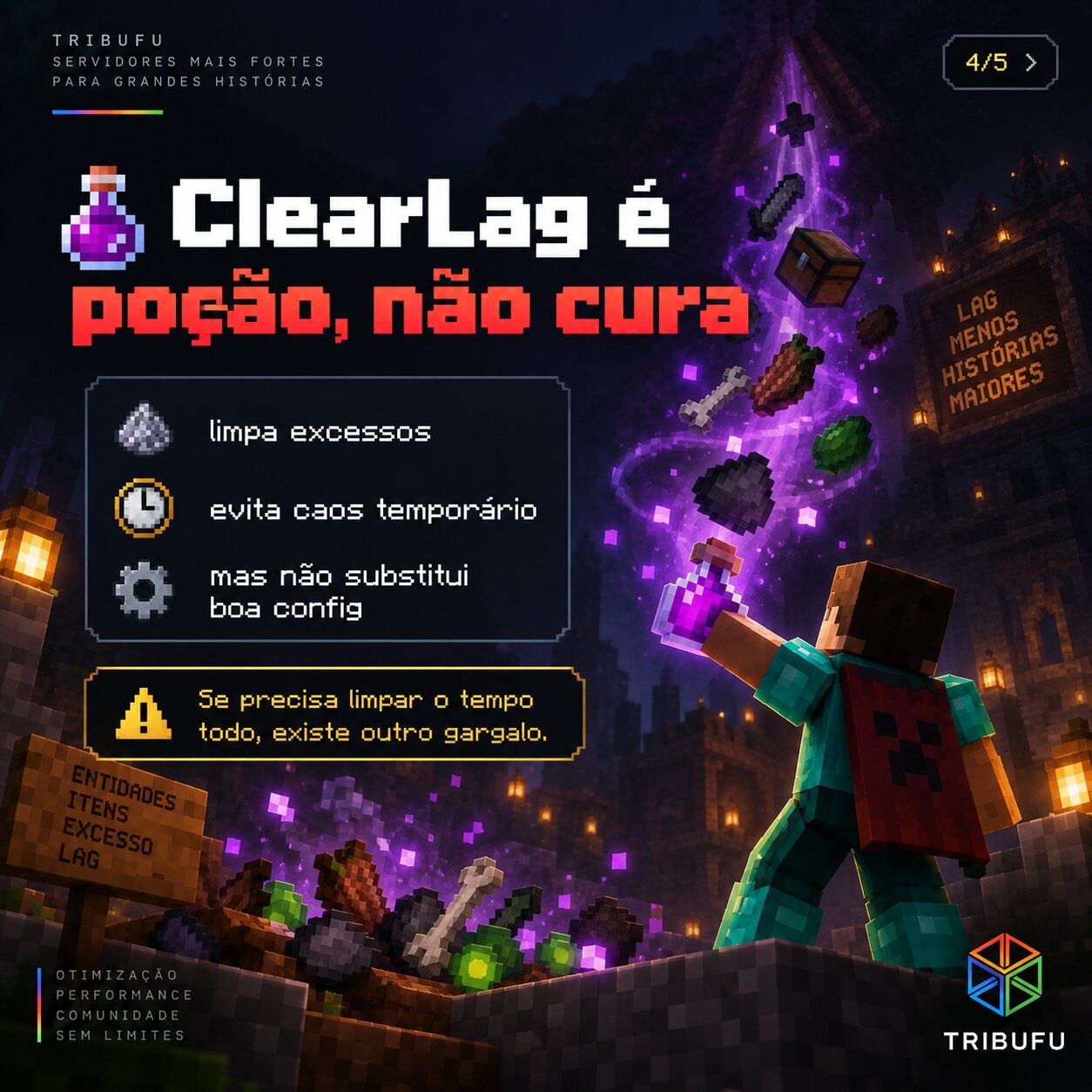 ClearLag como complemento ao controle de carga do servidor
